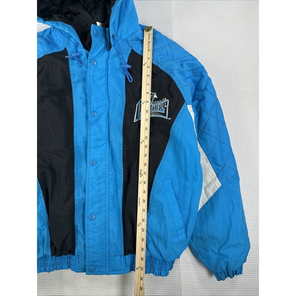 Vintage Starter Pro Line Carolina Panthers Puffer Jacket NFL Men's Large - Picture 4 of 14